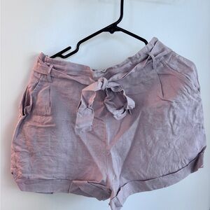 Ava Sky High Waist Pink Shorts